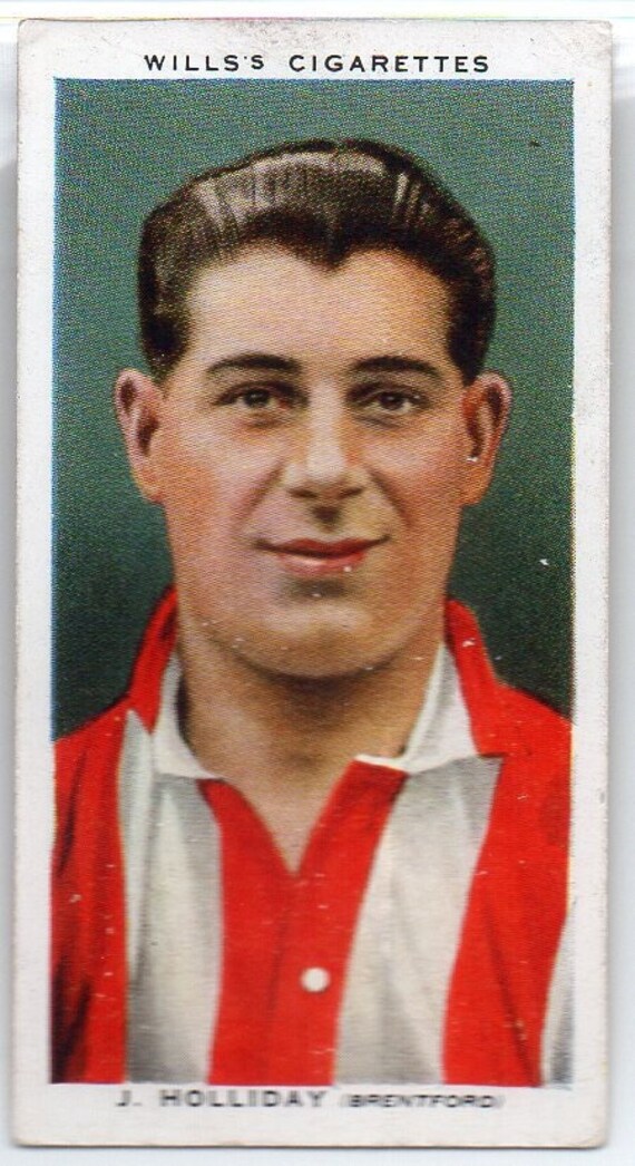 JACK HOLLIDAY 1935 Wills Association Footballers #21 Cigarette Card