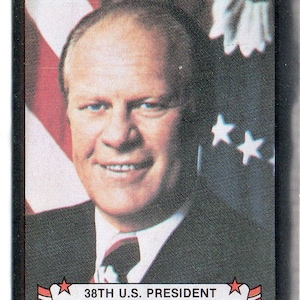 GERALD FORD 1980 Kellogg&#39;s Presidents #37 Collectible Card