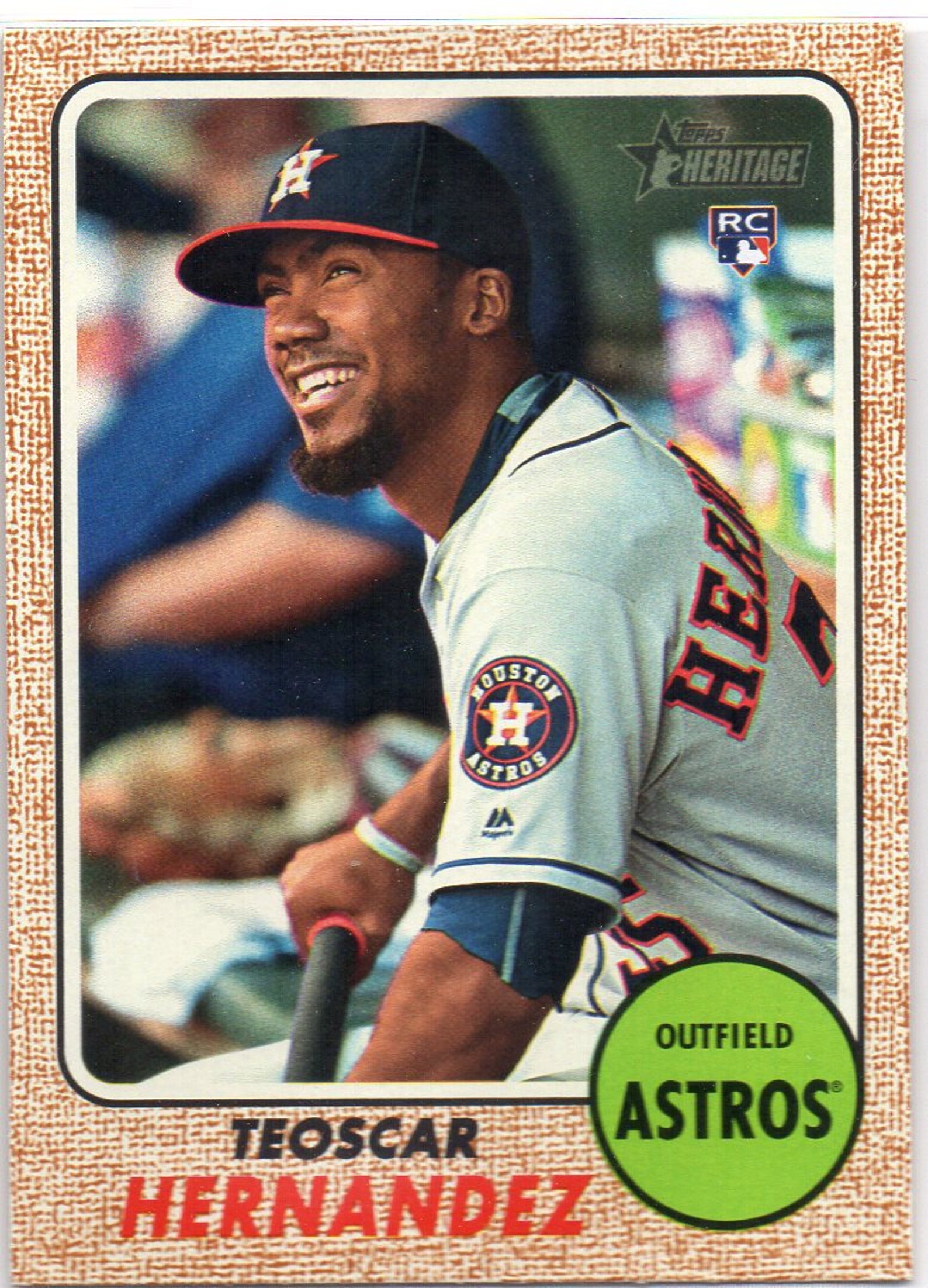 TEOSCAR HERNANDEZ RC 2017 Topps Heritage 654 Baseball Card Etsy