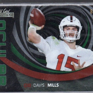 DAVIS MILLS 2021 Wild Card Alumination Ocular #8 Green Parallel Football Card #/299 - Houston Texans