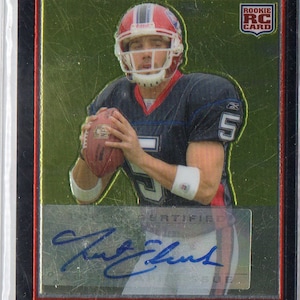 TRENT EDWARDS RC 2007 Bowman Chrome #61 Autograph Football Card - Buffalo Bills