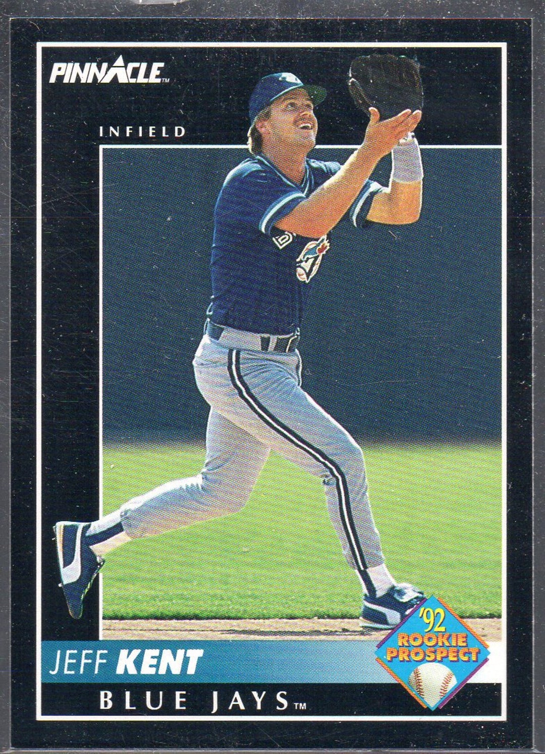 JEFF KENT RC 1992 Score Pinnacle #522 Baseball Card - Toronto Blue
