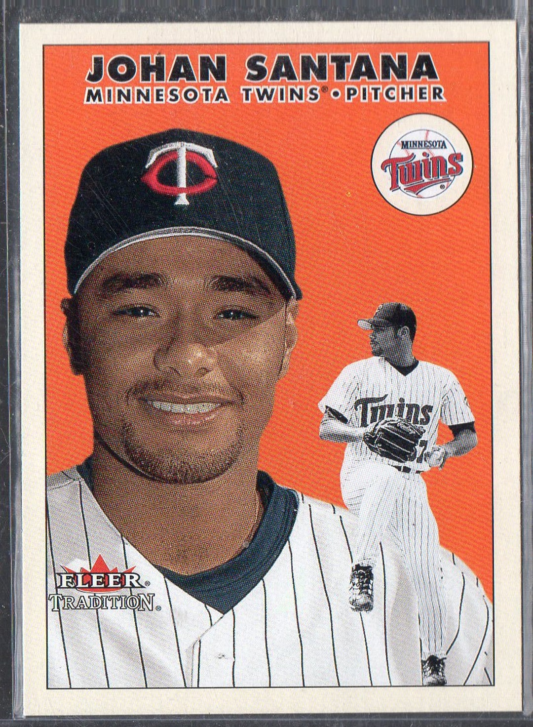 JOHAN SANTANA RC 2000 Fleer Update U43 Baseball Card 