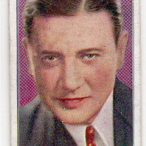 RICHARD DIX 1936 Carreras Film Stars #9 Sigarettenkaart