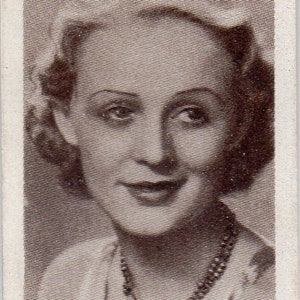 GLORIA STUART 1936 Facchino's Cinema Stars #61 Candy Card