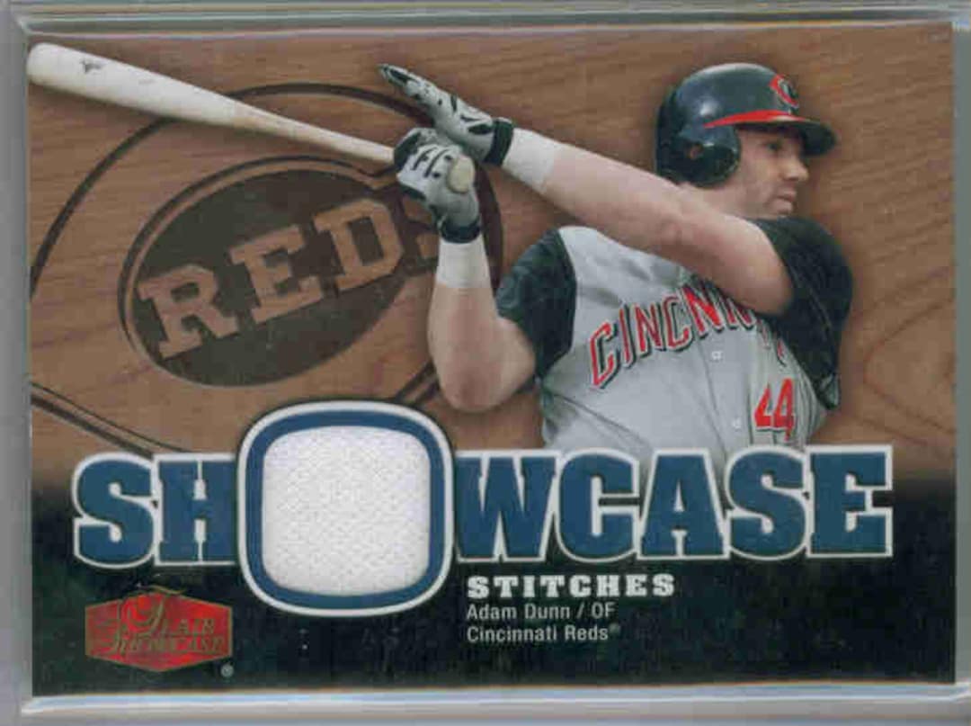 ADAM DUNN 2006 Flair Showcase Stitches Game Jersey Baseball 