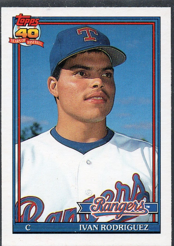 IVAN RODRIGUEZ RC 1991 Topps Traded #101T Baseball Card - Texas