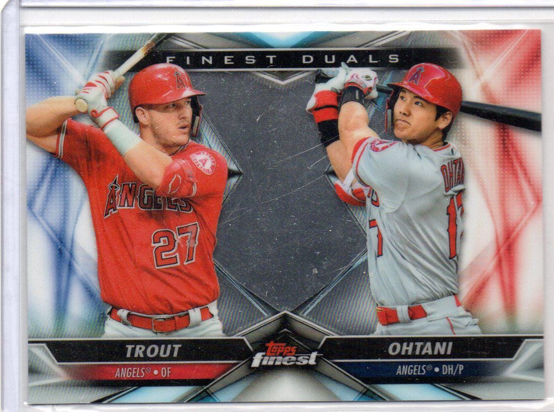 大谷翔平/マイク・トラウト 2020 Topps Finest Duals #1 ベースボール