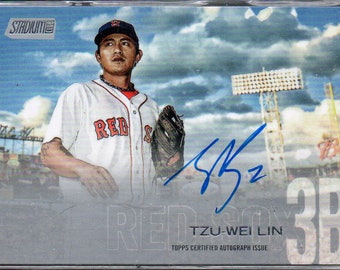 サイン入り2009年トップス・ボストン・レッドソックス投手: 松坂大輔