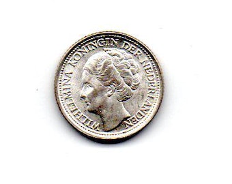 オランダ 10セント硬貨 | ウィルヘルミナ女王 | 1948年 - Etsy 日本