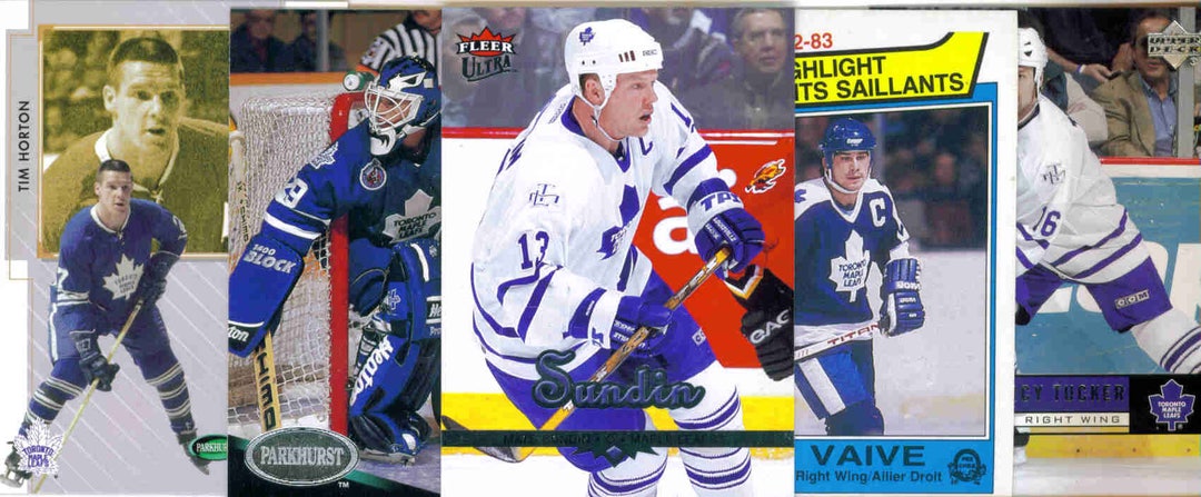 TORONTO MAPLE LEAFS Hockey Team Lot - 150 Assorted Cards - Etsy