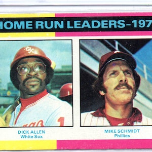 MIKE SCHMIDT/Dick Allen LL 1975 Topps #307 Baseball Card