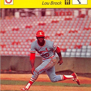 Lou Brock 1978 Topps #170 HOF, St Louis Cardinals, Stolen Bases