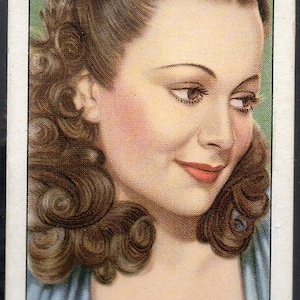OLIVIA de HAVILLAND 1939 Gallaher Ma partie préférée #26 carte de cigarette