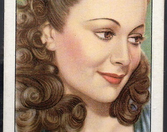 OLIVIA de HAVILLAND 1939 Gallaher My Favourite Part #26 Cigarette Card
