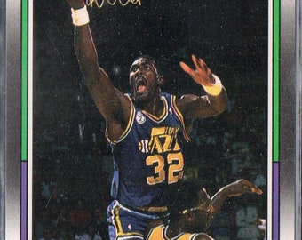 KARL MALONE 1988 Fleer #114 Carta da basket - Utah Jazz