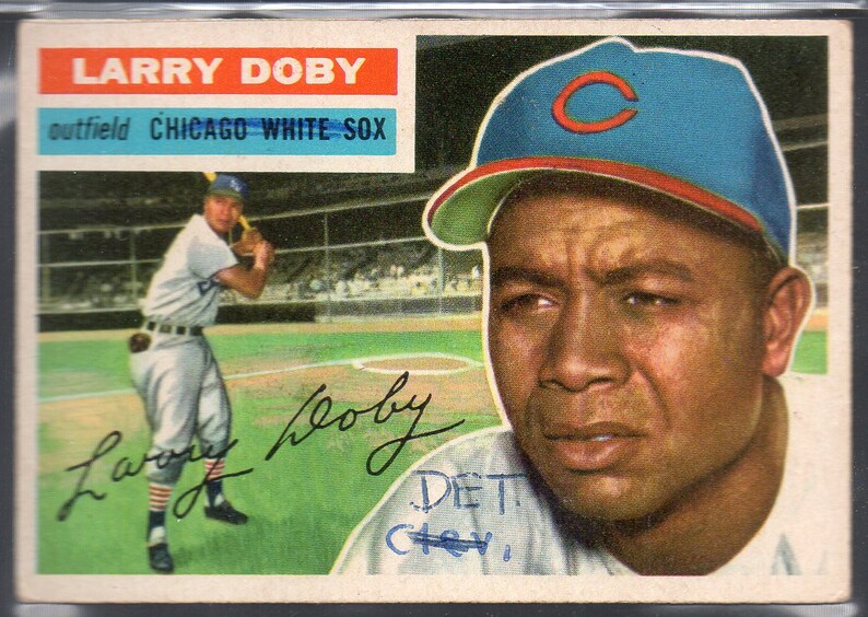 LARRY DOBY 1956 Topps 250 Baseball Card Chicago White Sox Etsy
