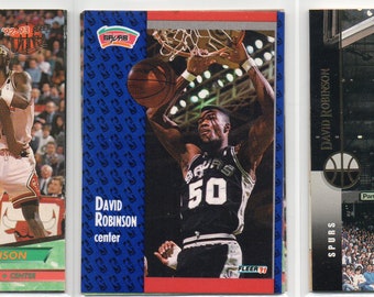 DAVID ROBINSON 1990's Basketball Cards (3) Lot B