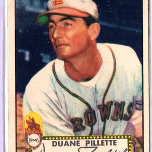 DUANE PILLETTE 1952 Topps #82 Baseball Card - St Louis Browns