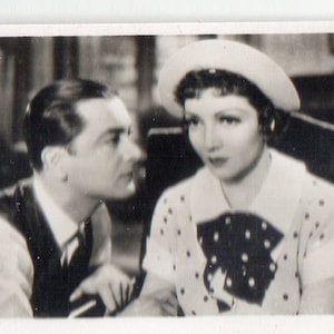 Robert Young/Claudette Colbert 1937 Sinclair Film Stars #79 Sigarettenkaart