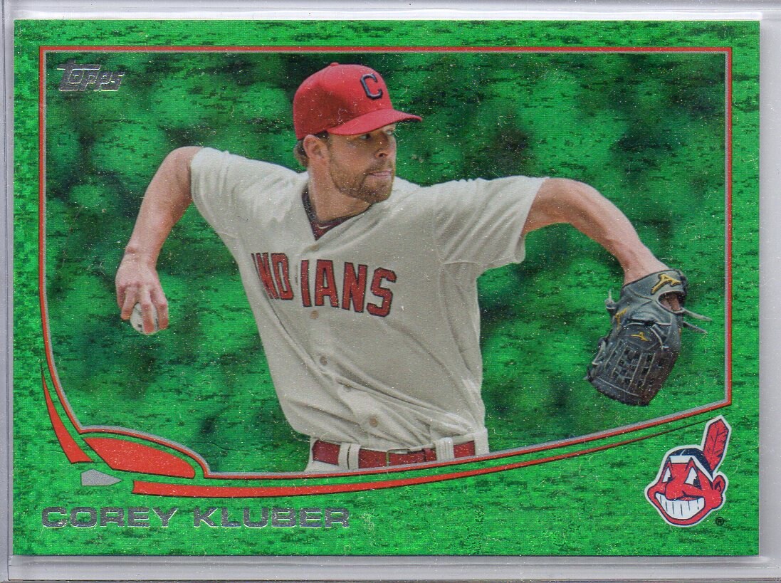 COREY KLUBER RC 2013 Topps Update 105 Emerald Parallel - Etsy