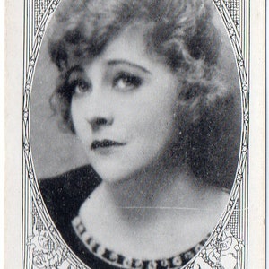 ETHEL CLAYTON 1921 Amerikaanse karamel e123 filmsterren #54 sigaret kaart