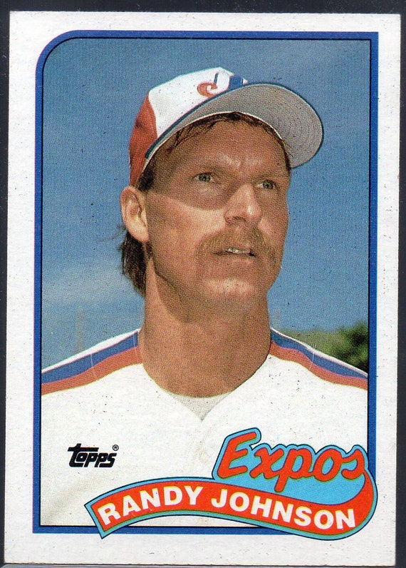 RANDY JOHNSON RC 1989 Topps 647 Baseball Card Montreal -  Israel