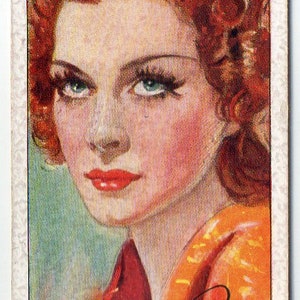 SHIRLEY ROSS 1938 Speler Film Stars 3e Serie # 42 Sigarettenkaart