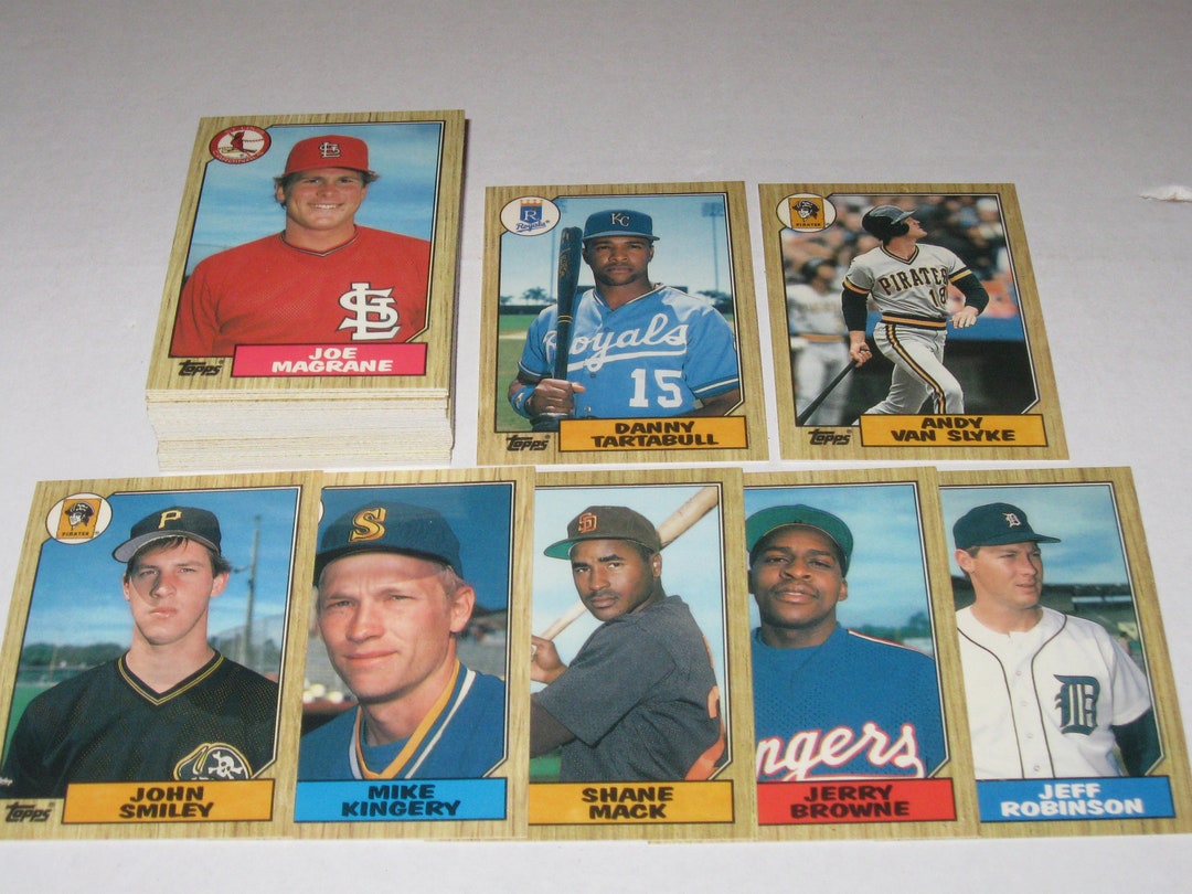 1987 Topps Traded GLOSSY/TIFFANY Parallel Baseball Cards 58 Lot B Etsy