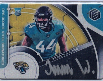 TRAVON WALKER RC 2022 Panini Elements #143 Rookie Steel Signatures Autograph Football Card #/79 - Jacksonville Jaguars