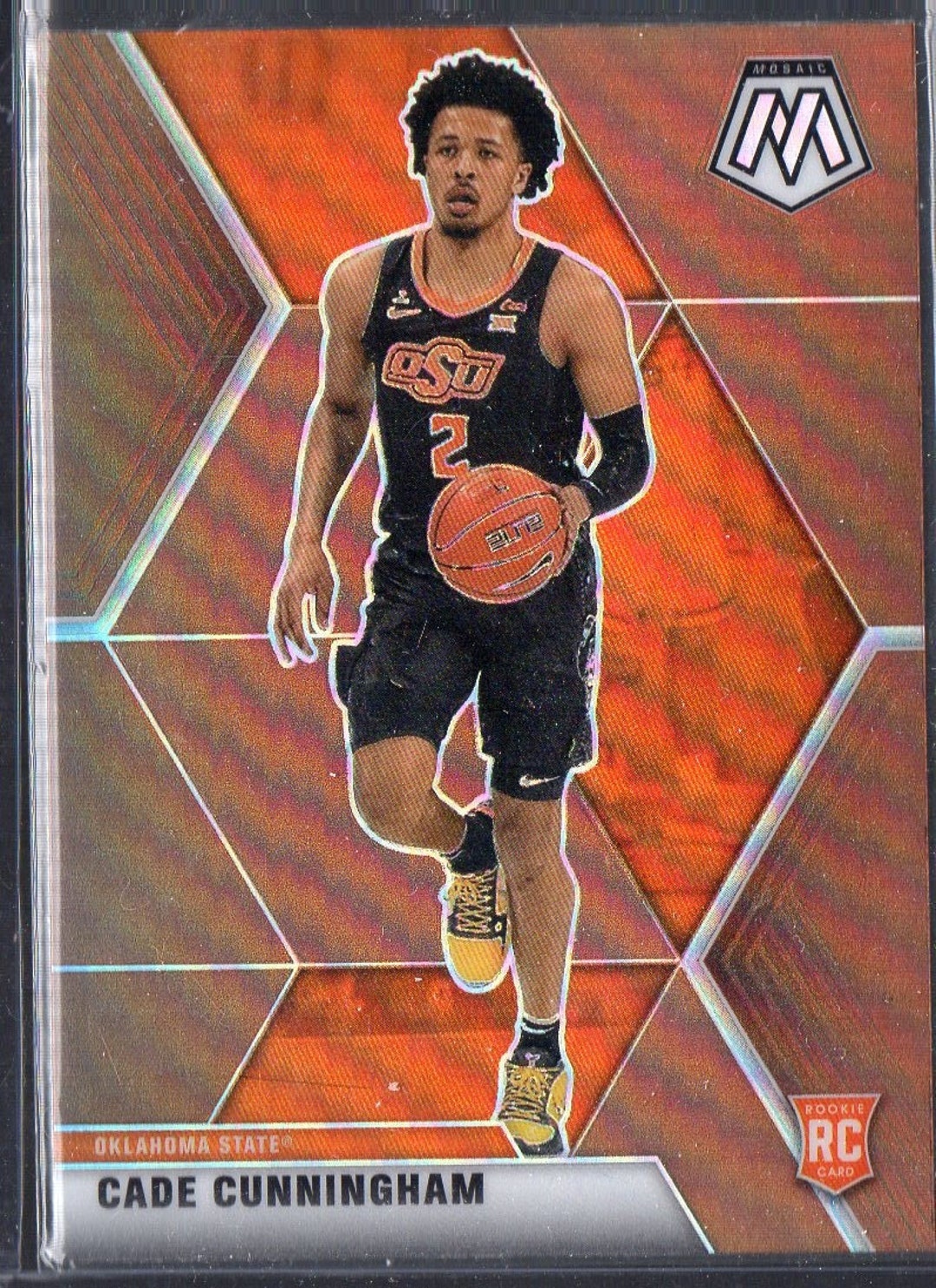 CADE CUNNINGHAM RC 2021 Panini Mosaic #251 Orange Prizm Parallel