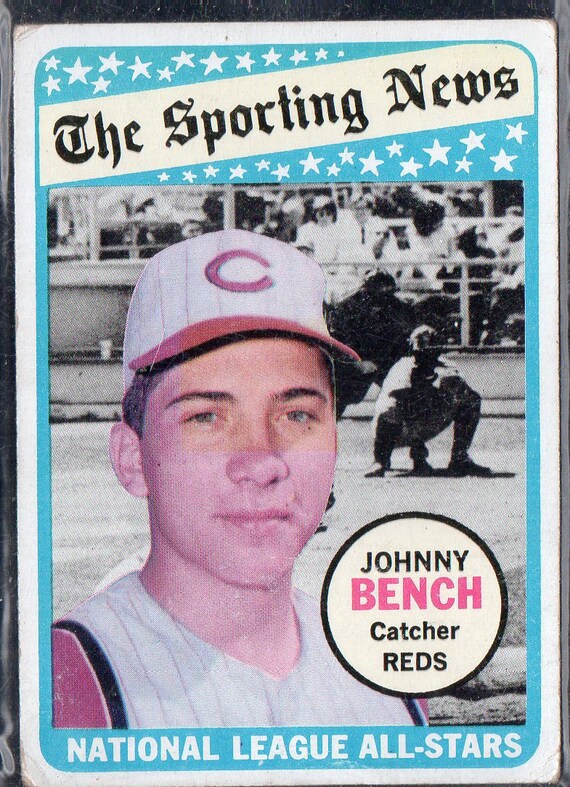 Verzamelingen 1977 Topps 70 Johnny Bench Cincinnati Reds Baseball