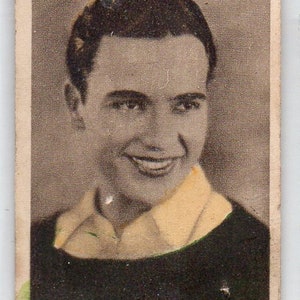 CHARLES BUDDY ROGERS 1934 Abdulla Cinema sterren #13 sigaret kaart