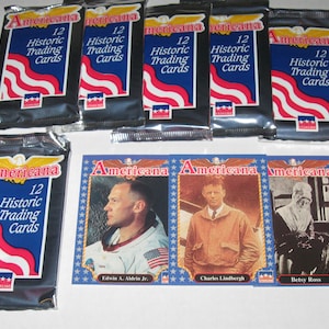 AMERICANA HISTORY TRADING CARDs 1992 Starline Unopened Packs Lot (6)