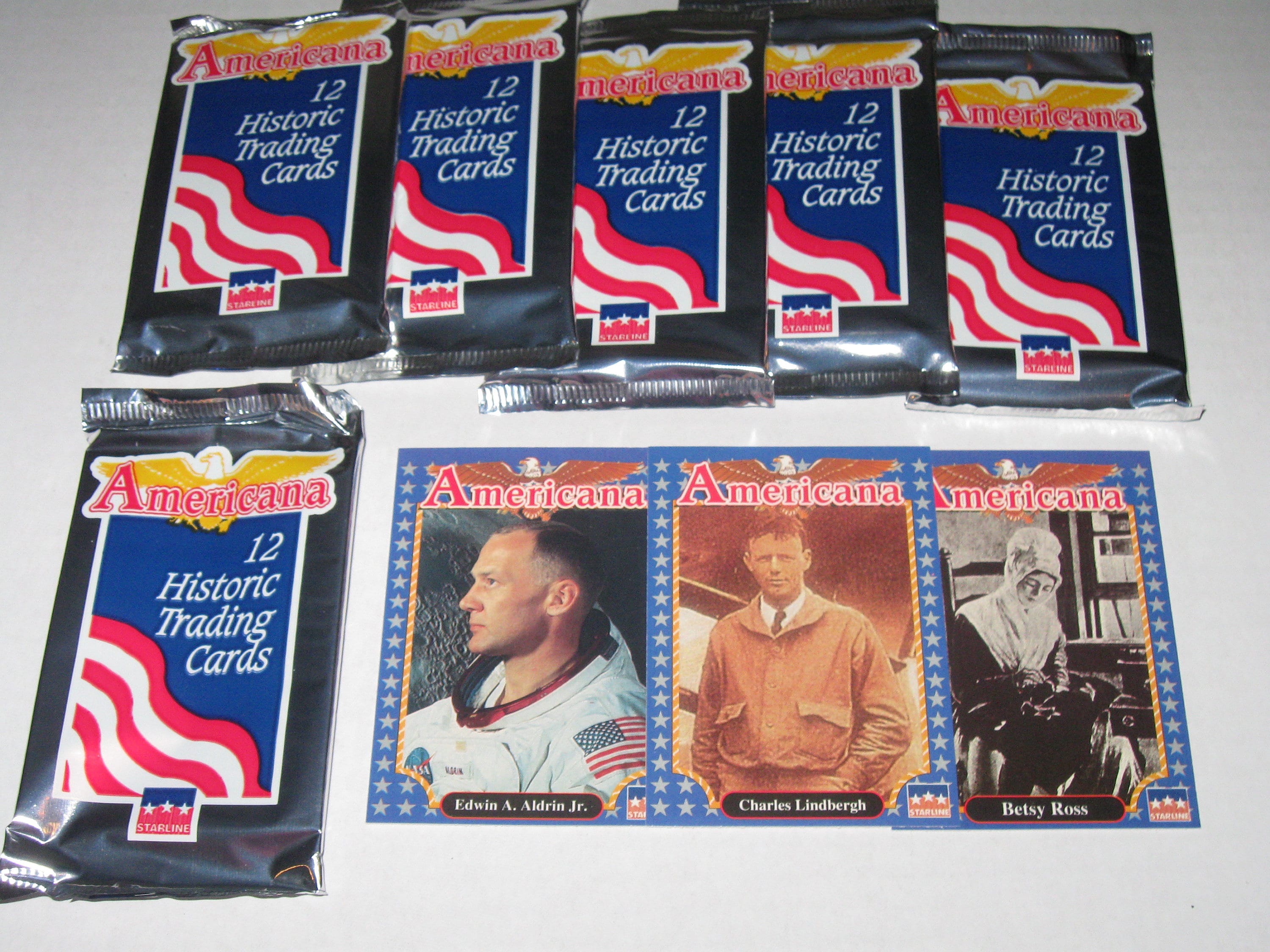 AMERICANA HISTORY TRADING Cards 1992 Starline Unopened Packs Lot