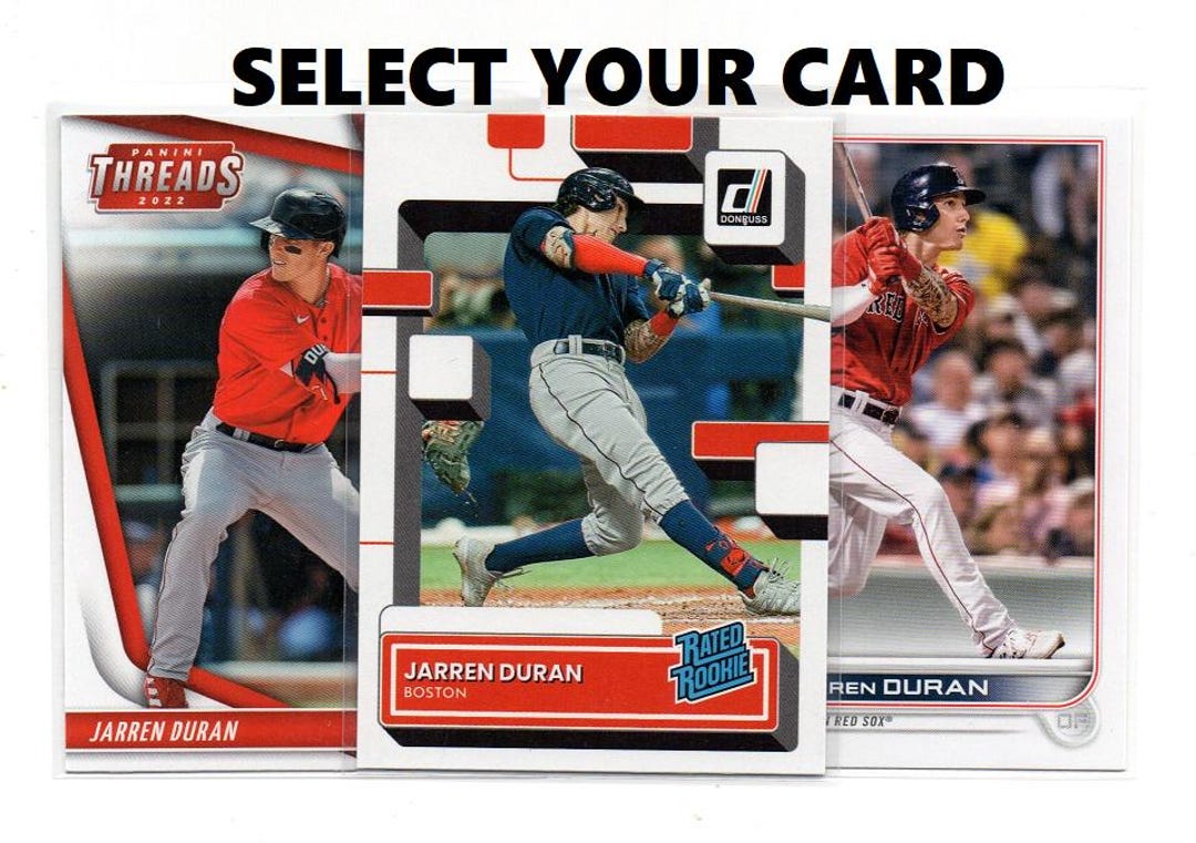JARREN DURAN Baseball Card - Select Your Cards - Etsy