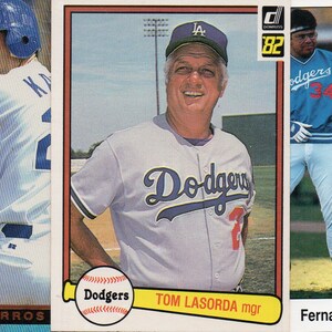LOS ANGELES DODGERS Baseball Team Lot - 250 Assorted Cards