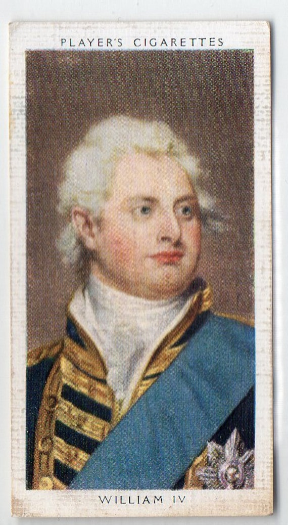 players cigarette cards kings and queens of england KING WILLIAM IV 1935 Player Kings & Queens of England #44 Cigarette Card