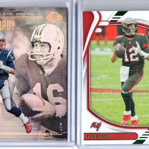 TOM BRADY Football Cards Lot (2) B