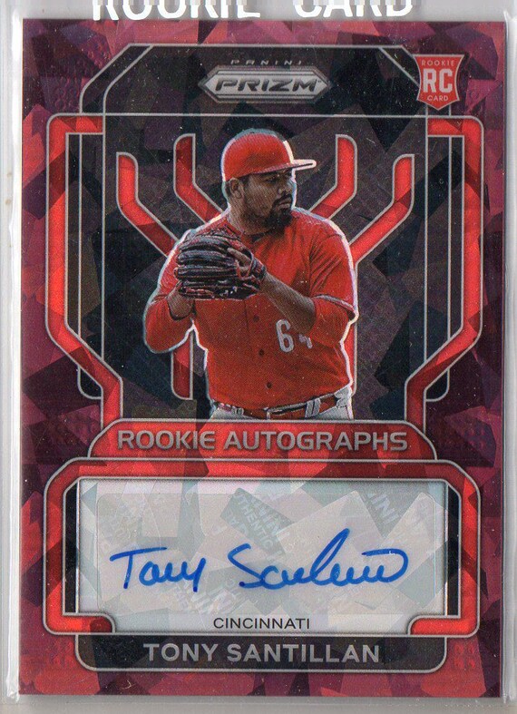 TONY SANTILLAN 2022 Panini Prizm Rookie Autograph Red Ice Parallel