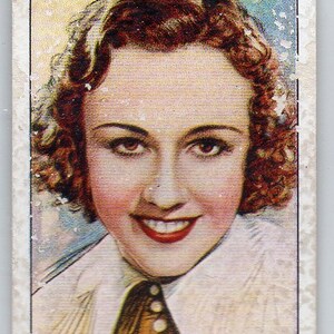 MARGARET LINDSAY 1934 Player Film Stars 2e serie #29 sigarettenkaart