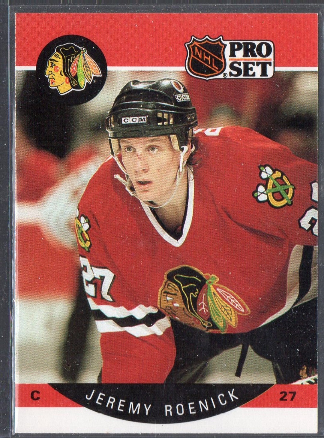  Jeremy Roenick Hockey Card (Chicago Blackhawks) 1991