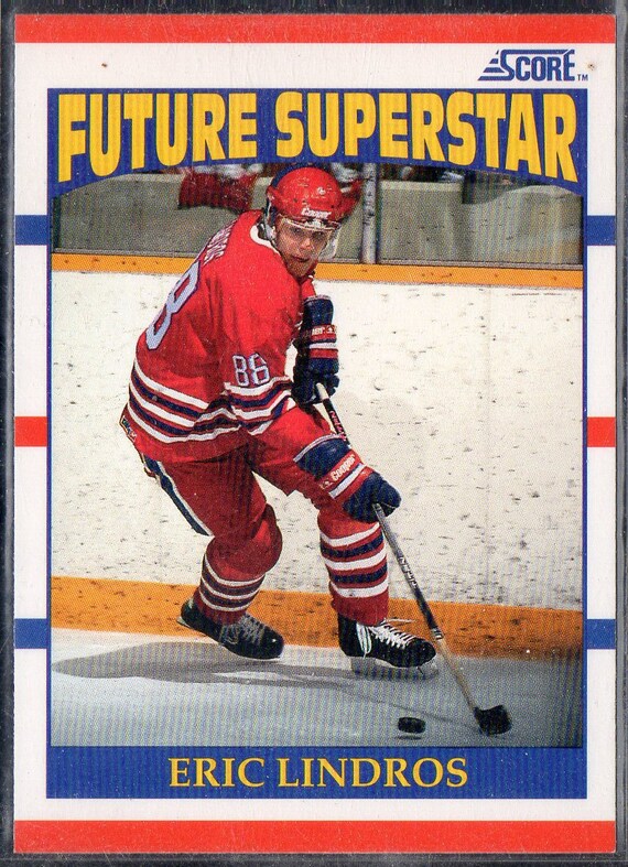 スポーツ選手 1990 THE WARRIORS L.O.D. ERIC LINDROS RC 1990 Score #440 Hockey Card - Oshawa Generals - Etsy