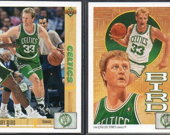 LARRY BIRD 1991 Upper Deck Basketball Cards (2) Lot