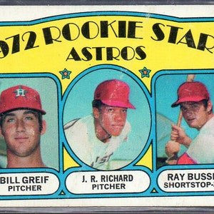 J.R.RICHARD/Greif/Busse RC 1972 Topps #101 Baseball Card - Houston Astros