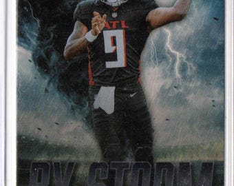 Tarjeta de fútbol americano Panini Absolute de Storm de MICHAEL PENIX Jr. RC 2024 - Atlanta Falcons