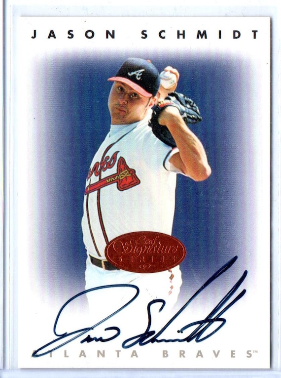 JASON SCHMIDT 1996 Leaf Signature Bronze Autograph Baseball Card