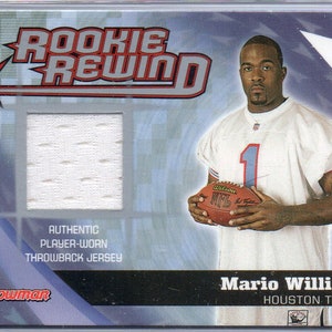 MARIO WILLIAMS 2006 Bowman Rookie Rewind Jersey Voetbalkaart - Houston Texans