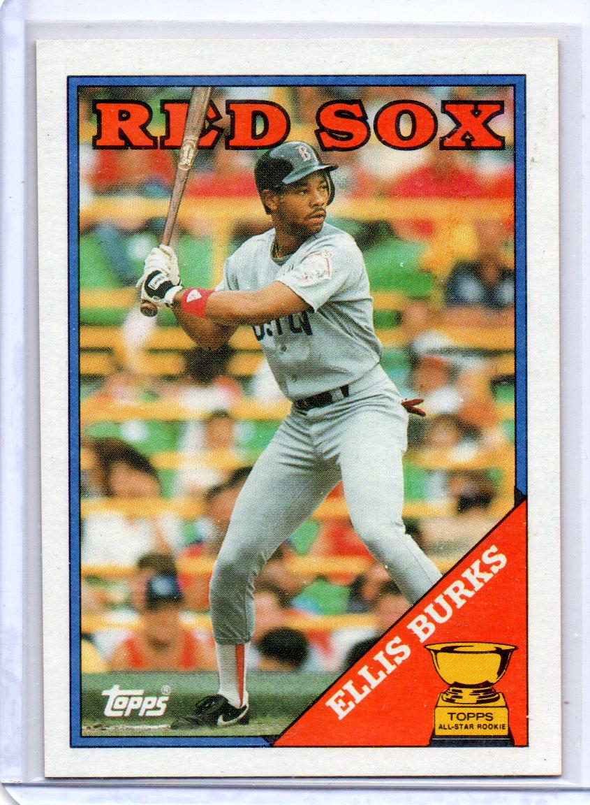 ELLIS BURKS RC 1988 Topps #269 Baseball Card - Boston Red Sox - Etsy