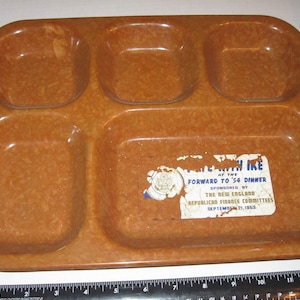President Dwight Eisenhower 1953 Dinner With Ike Food Tray